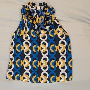 JCREW Geometric Sleeveless Tanj Top